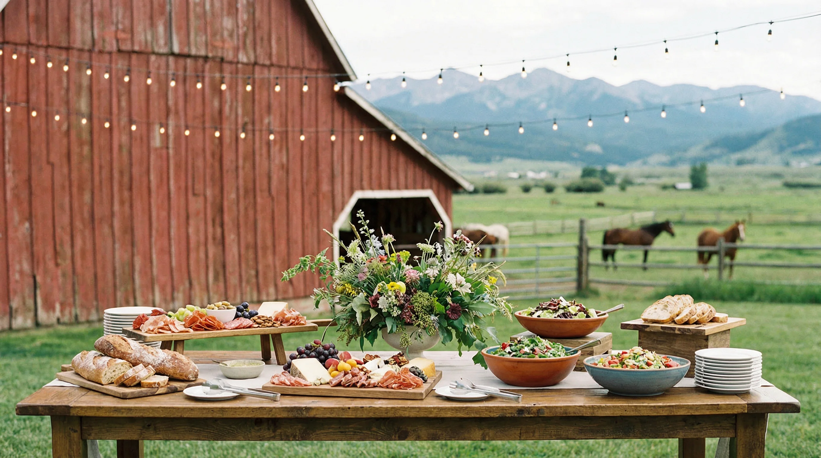 Event coordination and catering at Meadowlark Ranch